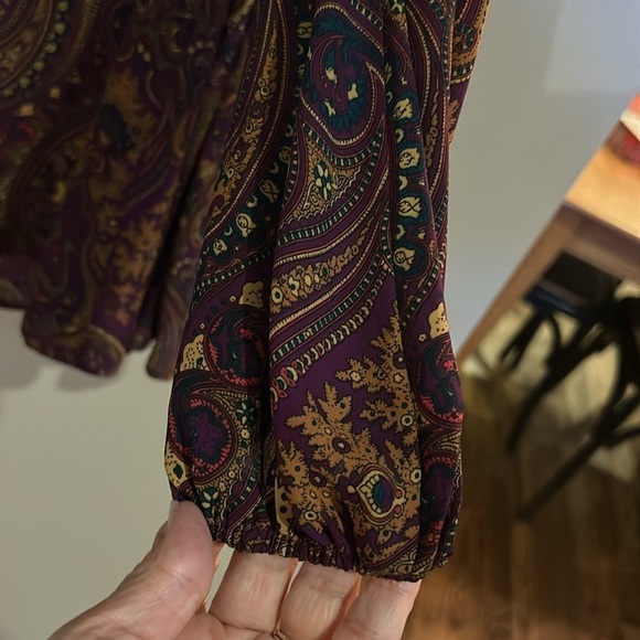 Show Me Your Mumu Junebug Purple Paisley Dress Size Small - Picture 4 of 8